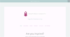 Desktop Screenshot of inspiredshakti.com