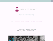 Tablet Screenshot of inspiredshakti.com